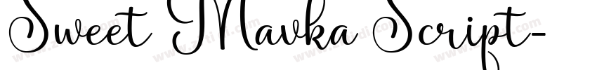 Sweet Mavka Script字体转换